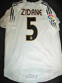 Authentic Zidane Real Madrid PLAYER ISSUE Jersey 2004 2005 Camiseta Shirt Juve M