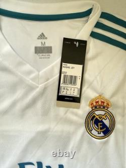 Authentic adidas Real Madrid Cristiano Ronaldo #7 White Home Jersey Men's M