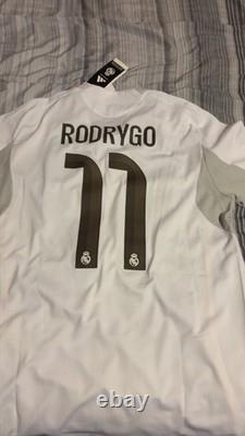 Authentic home player Adidas Real Madrid Rodrygo #11 jersey Size L