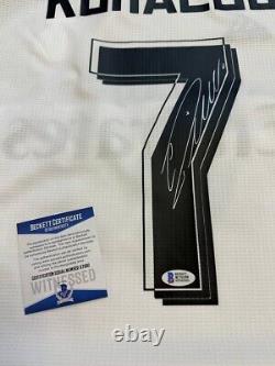 Autographed Cristiano Ronaldo Hand Signed White Jersey Real Madrid BAS COA