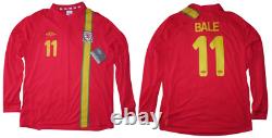 BALE #11 WALES Umbro Official Jersey Soccer XL BNWT Real Madrid L/S