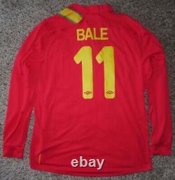 BALE #11 WALES Umbro Official Jersey Soccer XL BNWT Real Madrid L/S