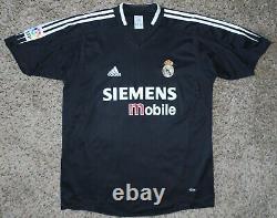 BECKHAM #23 REAL MADRID CF SPAIN Official Away Player Jersey Soccer XL 2004-2005