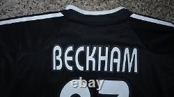 BECKHAM #23 REAL MADRID CF SPAIN Official Away Player Jersey Soccer XL 2004-2005