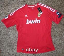 BENZEMA #9 Real Madrid 2011-12 UCL Jersey Shirt Size 2XL XXL NWT Soccer