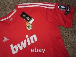 BENZEMA #9 Real Madrid 2011-12 UCL Jersey Shirt Size 2XL XXL NWT Soccer