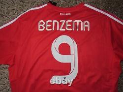 BENZEMA #9 Real Madrid 2011-12 UCL Jersey Shirt Size 2XL XXL NWT Soccer