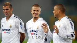 BNWT 2004 2005 REAL MADRID #5 ZIDANE Official Home Jersey La Liga UL Patch XL