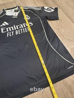 BNWT Adidas Real Madrid 2025/26 UCL Away Jersey Kylian Mbappé #9 Size M JJ4182