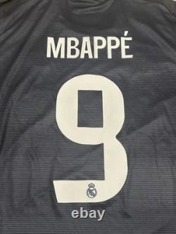 BNWT Adidas Real Madrid 2025/26 UCL Away Jersey Kylian Mbappé #9 Size M JJ4182