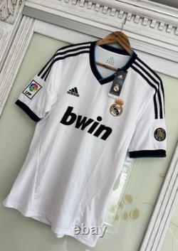 BNWT Real Madrid 2012-2013 Home Soccer Jersey Football Kit Shirt Size M