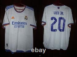BNWT Real Madrid 2021 2022 Vinicius Jr Player Issue Home Adidas Shirt Jersey