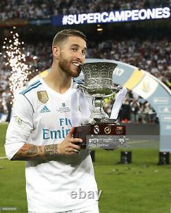 BNWT Real Madrid Official Shirt 17-18 Sergio Ramos Supercopa Long Sleeve Jersey