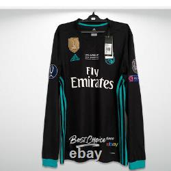 BNWT Real Madrid Official Shirt 2017 2018 Ronaldo Super Cup Long Sleeve Jersey