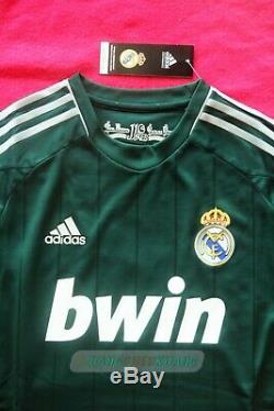 BNWT Techfit PowerWeb Real Madrid 2012 2013 green jersey formotion maglia XL S