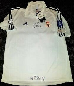 BNWT Zidane Real Madrid Centenary 2001 2002 UEFA Jersey Shirt France Maillot L