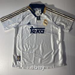 BRAND NEWAuthentic Adidas Real Madrid 1999/00 Home Soccer Jersey Reissue Sz M