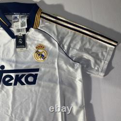 BRAND NEWAuthentic Adidas Real Madrid 1999/00 Home Soccer Jersey Reissue Sz M