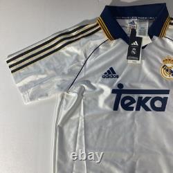 BRAND NEW Authentic Adidas Real Madrid 1999/00 Home Soccer Jersey Reissue Sz S