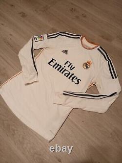Bale #11 Real Madrid 2013/2014 ORIGINAL Adidas Long Sleeve Rare Soccer Jersey S