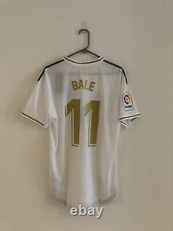 Bale #11 Real Madrid LFP 2019/20 Large Authentic Home Shirt Jersey Adidas BNWT