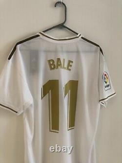 Bale #11 Real Madrid LFP 2019/20 Large Authentic Home Shirt Jersey Adidas BNWT
