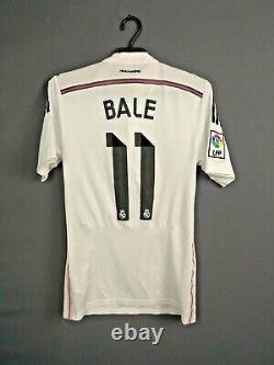 Bale Real Madrid Jersey Authentic 2014/15 Player Issue SMALL Shirt Adizero ig93