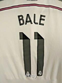 Bale Real Madrid Jersey Authentic 2014/15 Player Issue SMALL Shirt Adizero ig93