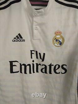 Bale Real Madrid Jersey Authentic 2014/15 Player Issue SMALL Shirt Adizero ig93