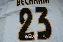 Beckham #23 Real Madrid Jersey Shirt 100% Original 2003/2004 Home XL NEW