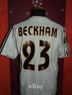 Beckham Real Madrid 2003/2004 Maglia Shirt Calcio Football Maillot Jersey Soccer