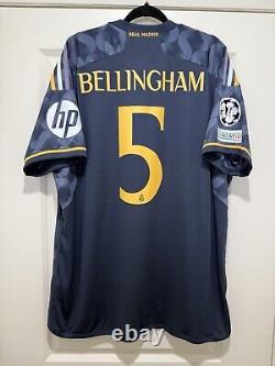 Bellingham #5 2XL Adidas Real Madrid Away Champions League Jersey