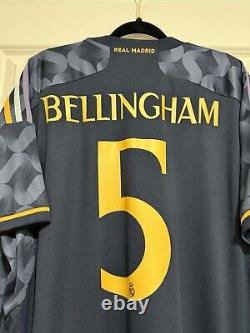 Bellingham #5 2XL Adidas Real Madrid Away Champions League Jersey