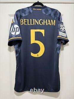 Bellingham #5 LARGE Adidas Real Madrid Away Champions League Jersey