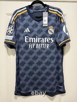 Bellingham #5 LARGE Adidas Real Madrid Away Champions League Jersey