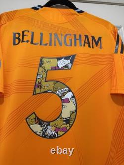Bellingham #5 Men's XL Adidas Real Madrid Authentic Away Limited Edition Jersey