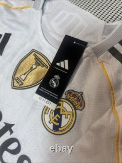 Bellingham #5 Men's XL Adidas Real Madrid Authentic Home Jersey