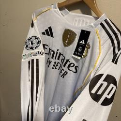 Bellingham #5 Men's XL Adidas Real Madrid Authentic Home Jersey