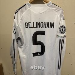 Bellingham #5 Men's XL Adidas Real Madrid Authentic Home Jersey