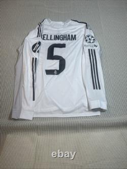 Bellingham #5 Men's XL Adidas Real Madrid Authentic Home Jersey