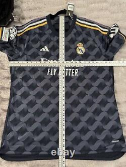 Bellingham #5 Mens EXTRA LARGE Adidas Real Madrid Away Champions League Jersey