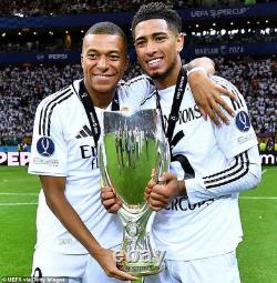 Bellingham #5 Mens MEDIUM Adidas Real Madrid Authentic Super Copa Jersey L/S