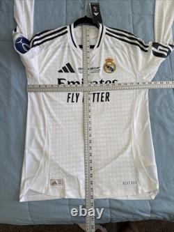 Bellingham #5 Mens MEDIUM Adidas Real Madrid Authentic Super Copa Jersey L/S