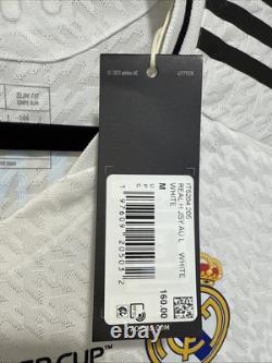 Bellingham #5 Mens MEDIUM Adidas Real Madrid Authentic Super Copa Jersey L/S