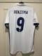 Benzema #9 Mens LARGE Adidas Real Madrid Home Jersey