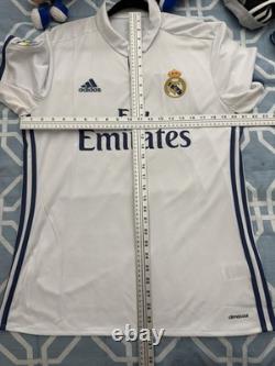 Benzema #9 Mens LARGE Adidas Real Madrid Home Jersey