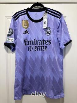 Benzema #9 Mens MEDIUM Adidas Real Madrid Away Champions League Jersey