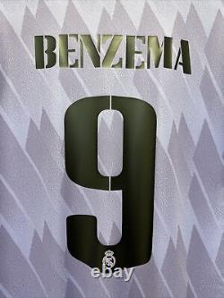 Benzema #9 Mens MEDIUM Adidas Real Madrid Away Champions League Jersey