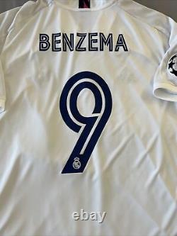 Benzema #9 Real Madrid Mens EXTRA LARGE UEFA Champions League Jersey
