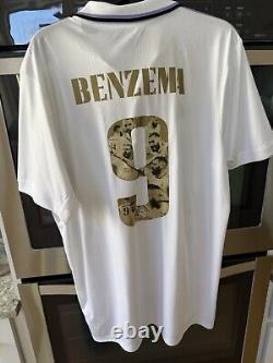 Benzema Gold Real Madrid Special Edition Ballon D'Or Men Size XL